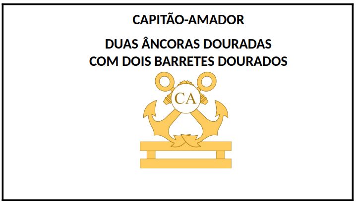 Insígnias dos Amadores. Insígnia de Capitão-Amador.