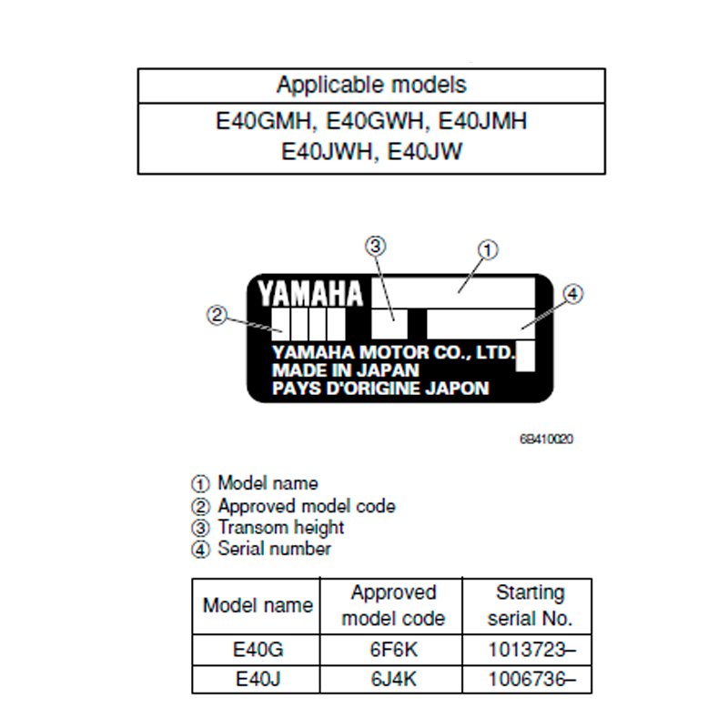 Yamaha 037 – Manual de serviço de motor de popa 2 Tempos 40G 40J – Inglês