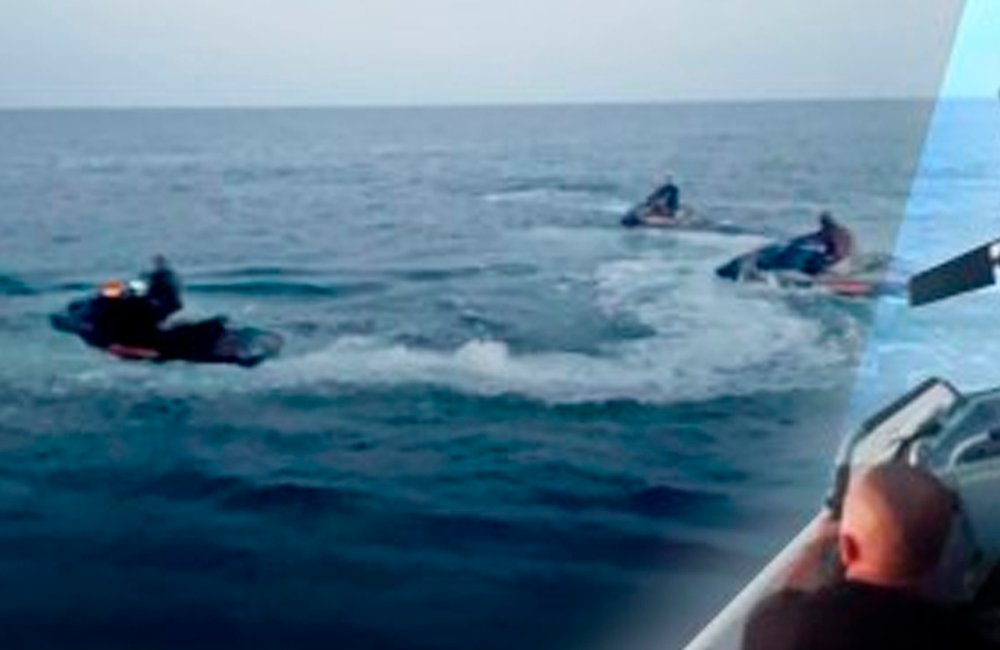 Ucrânia elimina soldados russos em jet skis em ataque com drones